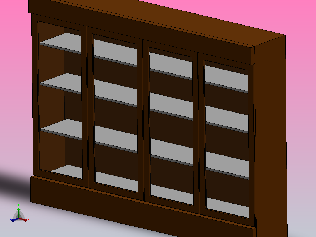 橱柜尺寸为高1.8米，宽2.4米主视图