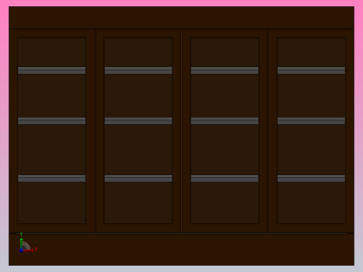 橱柜尺寸为高1.8米，宽2.4米前视缩略图