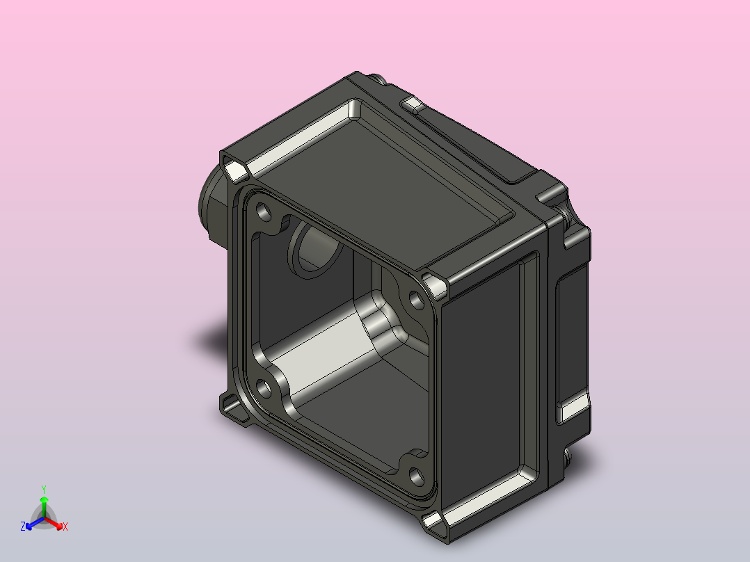 标准减速电机S250RT-R-5～140主视图