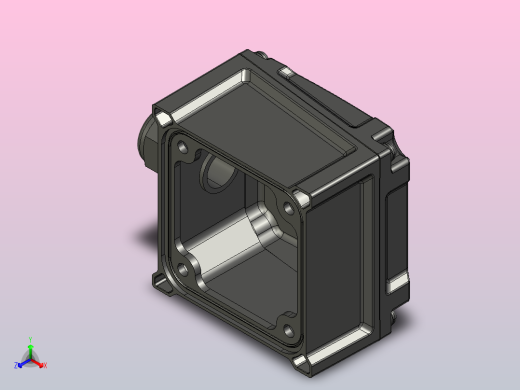 标准减速电机S250RT-R-5～140正等轴测缩略图