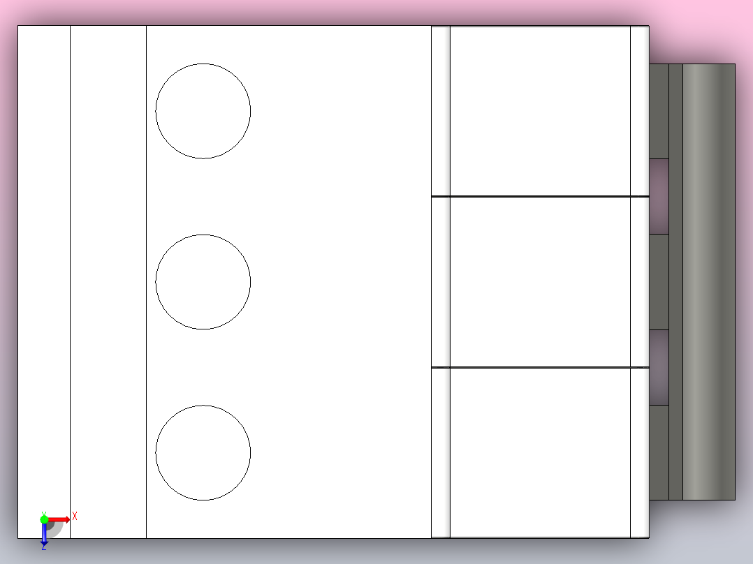 CDB5 隔离开关[CDB5320]德力西俯视图
