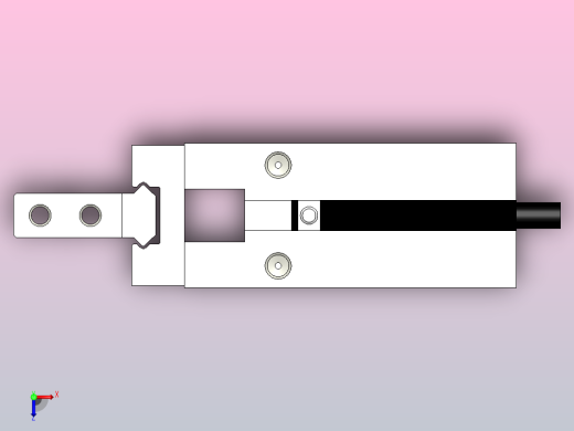 气缸HFZ10+CS1-G-2俯视缩略图