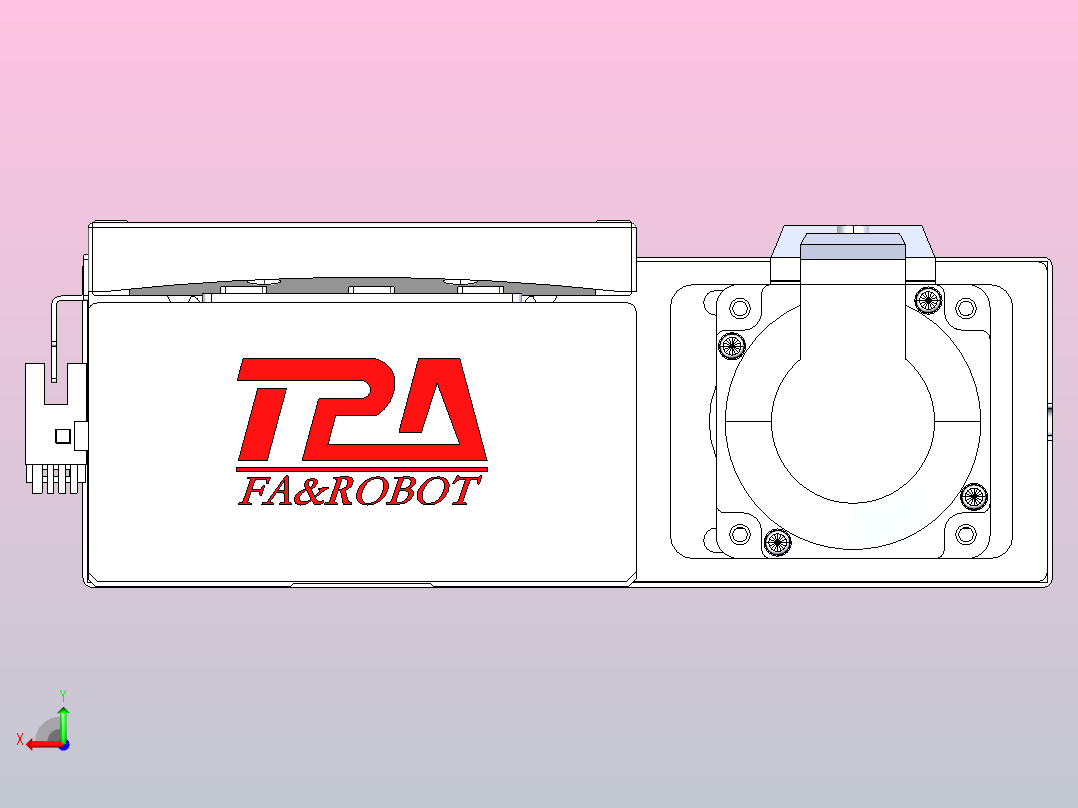 滚珠丝杠直线轴带导轨全封闭TPA-HCR-120D-1610C-L1000-ML-C-P40-N3后视图