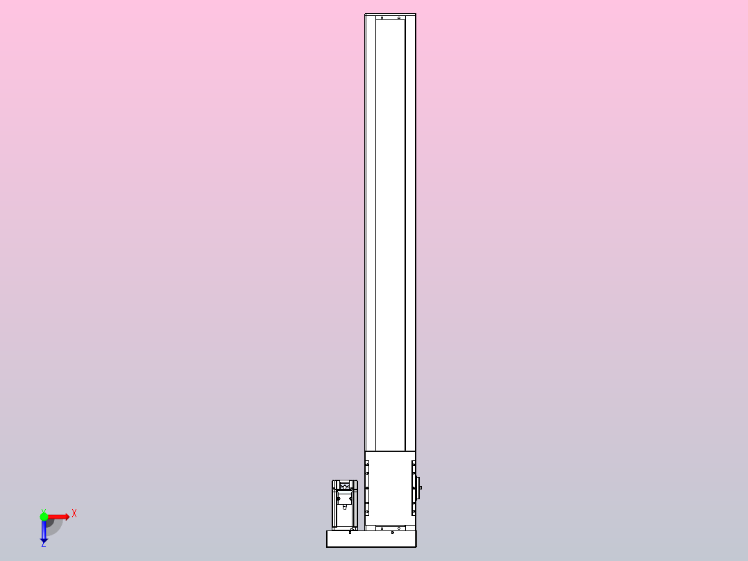 滚珠丝杠直线轴带导轨全封闭TPA-HCR-120D-1610C-L1000-ML-C-P40-N3俯视图