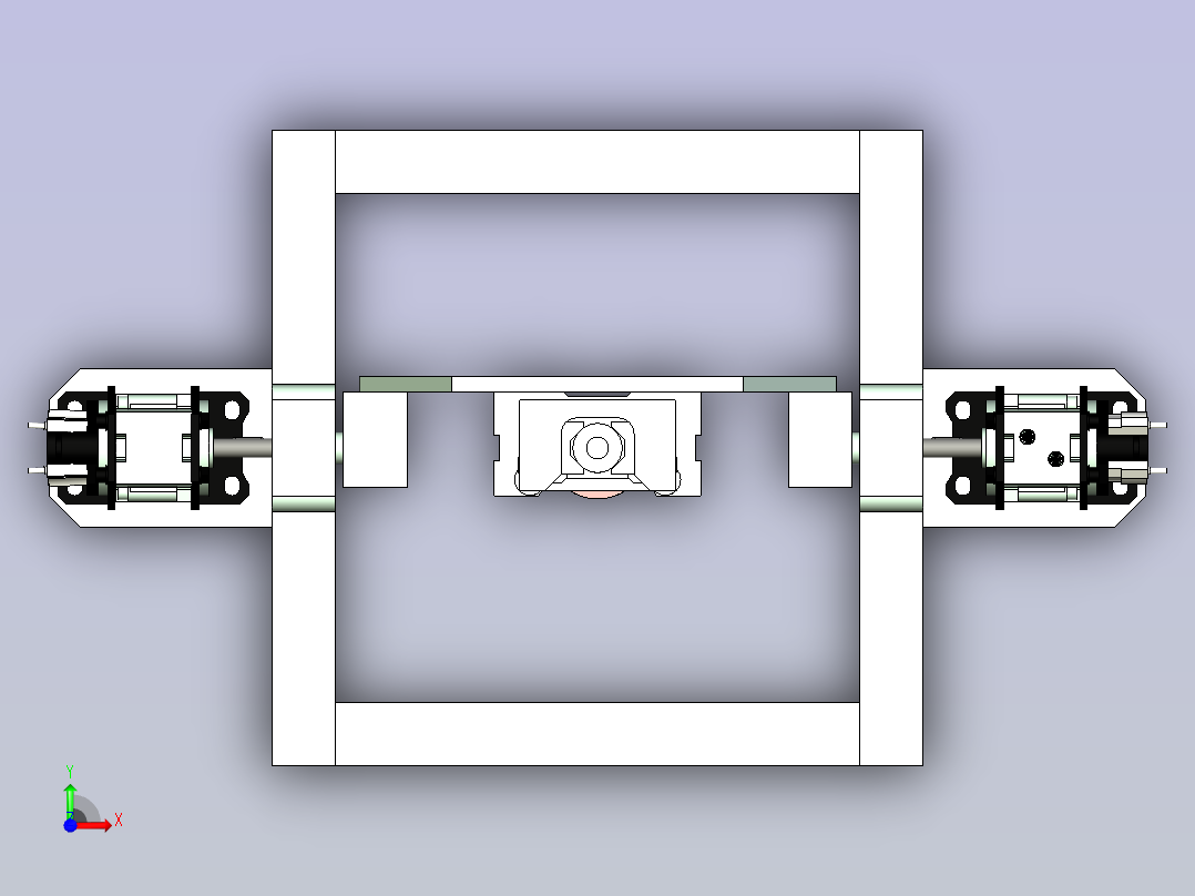 轴承外圈对中翻转机设计前视图