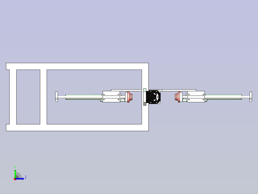 轴承外圈对中翻转机设计左视图