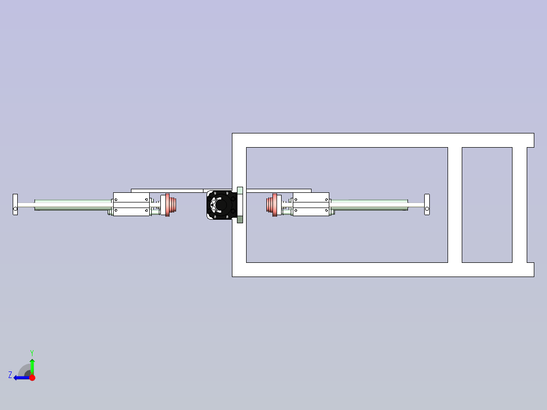轴承外圈对中翻转机设计右视图