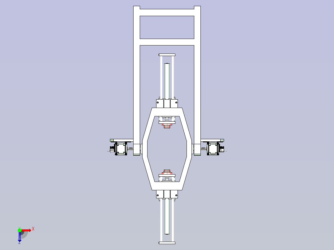 轴承外圈对中翻转机设计俯视图