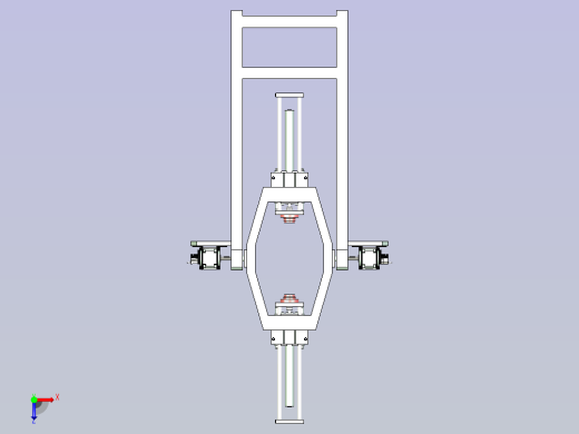 轴承外圈对中翻转机设计俯视缩略图