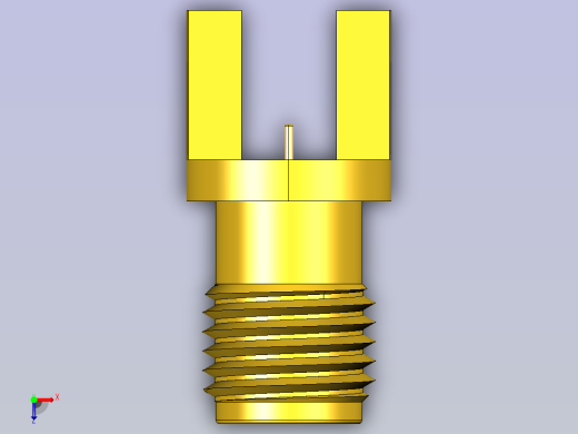 B2000718-SMA 母 PCB 侧装连接器，4 腿俯视缩略图