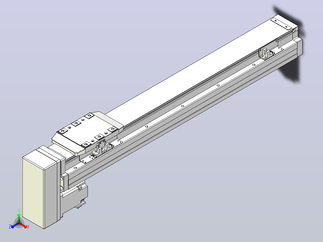 滚珠丝杠直线轴内置导轨TPA-GCR-80-1610C-L450-MP-M20-N3主视图