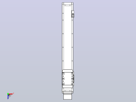 滚珠丝杠直线轴内置导轨TPA-GCR-80-1610C-L450-MP-M20-N3俯视缩略图