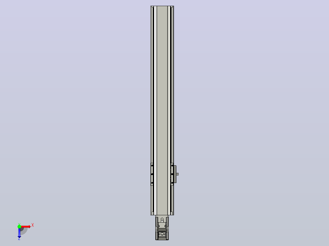 日规模组半封闭丝杆TPA-HNR-65S-1610C-L400-M-C-P10-N3俯视图