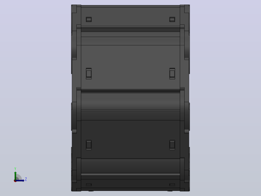 弯曲半径55内高25两侧打开型DB封闭式拖链_DMD25CDBA-25-77-55R-30左视缩略图