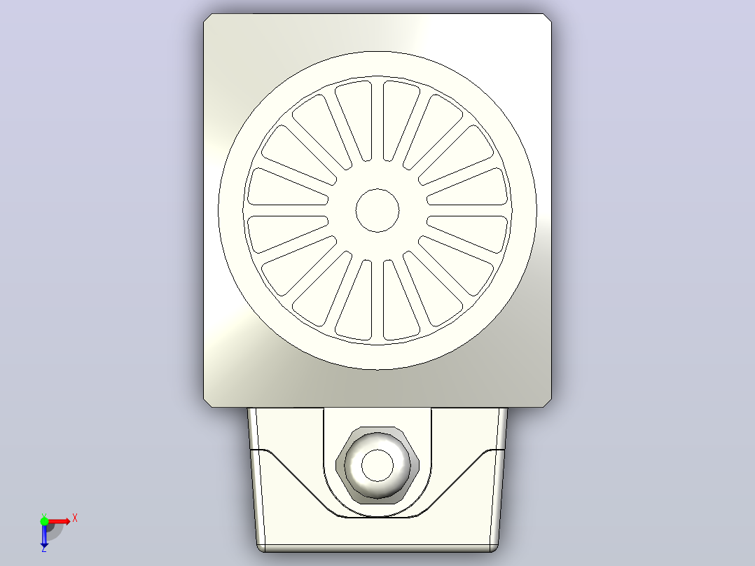 6068D-SCF30铝材精密锯切系列电主轴[SFM6068D-03-3.0KW-SCF30]俯视图