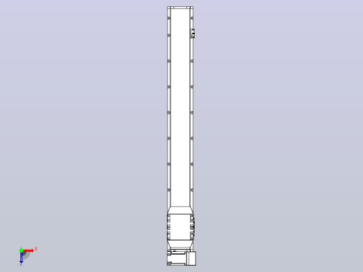 机器人皮带驱动直线轴TPA-GCB-150-P80-L1100-RU-M75-N3俯视缩略图