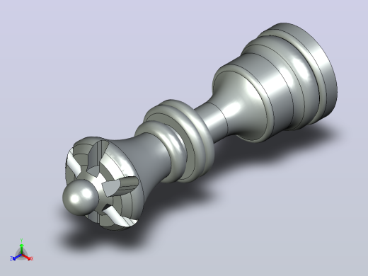 国际象棋皇后棋子正等轴测缩略图