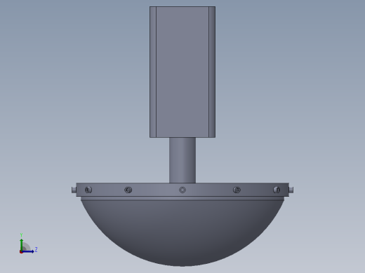承载金相抛光织物的抛光装置左视缩略图