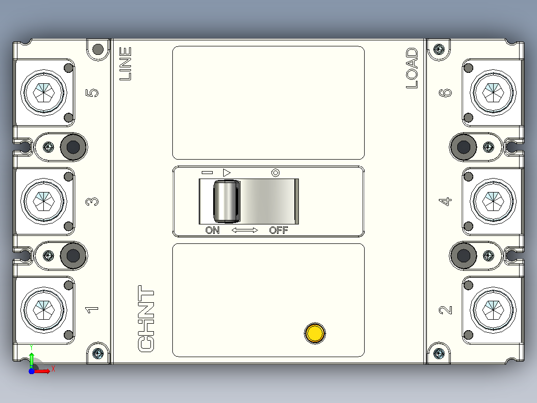NM1-250S 3P 塑壳断路器（二代） 2019年8月前视图