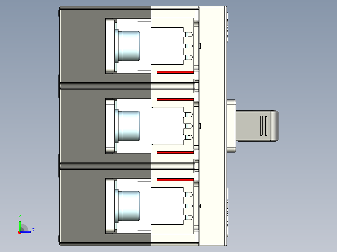 NM1-250S 3P 塑壳断路器（二代） 2019年8月左视图