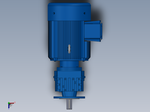 RF57法兰轴伸式安装斜齿轮减速机RF57-Y5.5-4P-132S-M1-0°-Φ200俯视缩略图