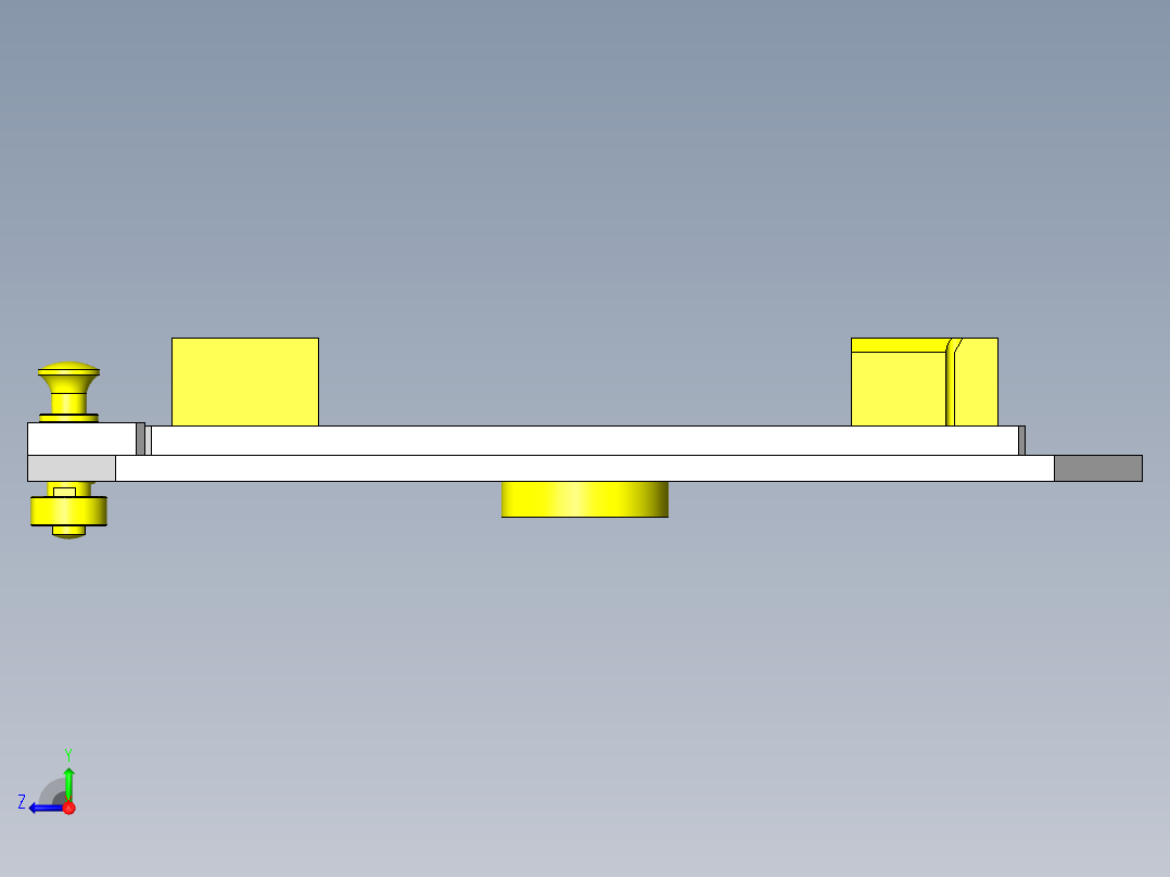 柱塞型旋转组件右视图