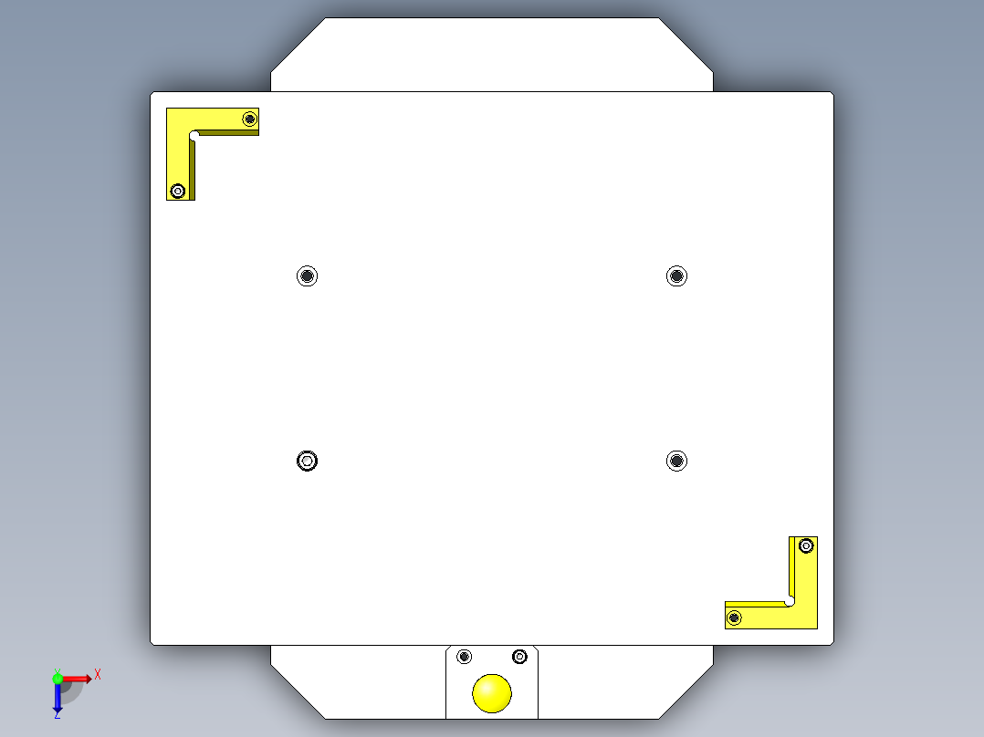 柱塞型旋转组件俯视图