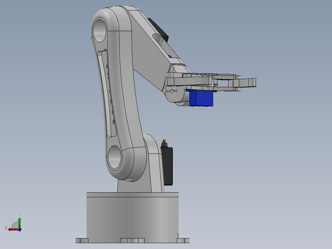 5-dof-robotic-arm-5 SW STL后视图
