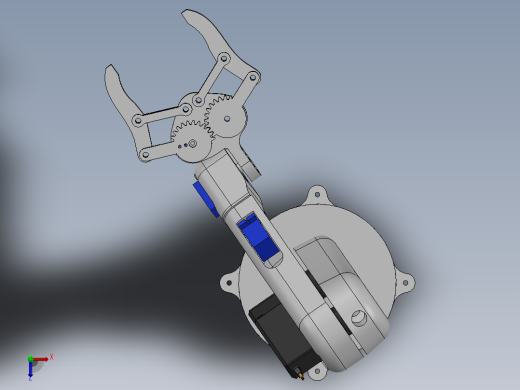5-dof-robotic-arm-5 SW STL俯视缩略图