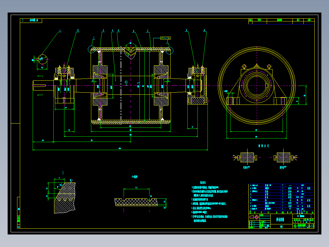 NPCTC0000900滚筒输送机全套设计图纸 机械设备 cad图纸文件素材