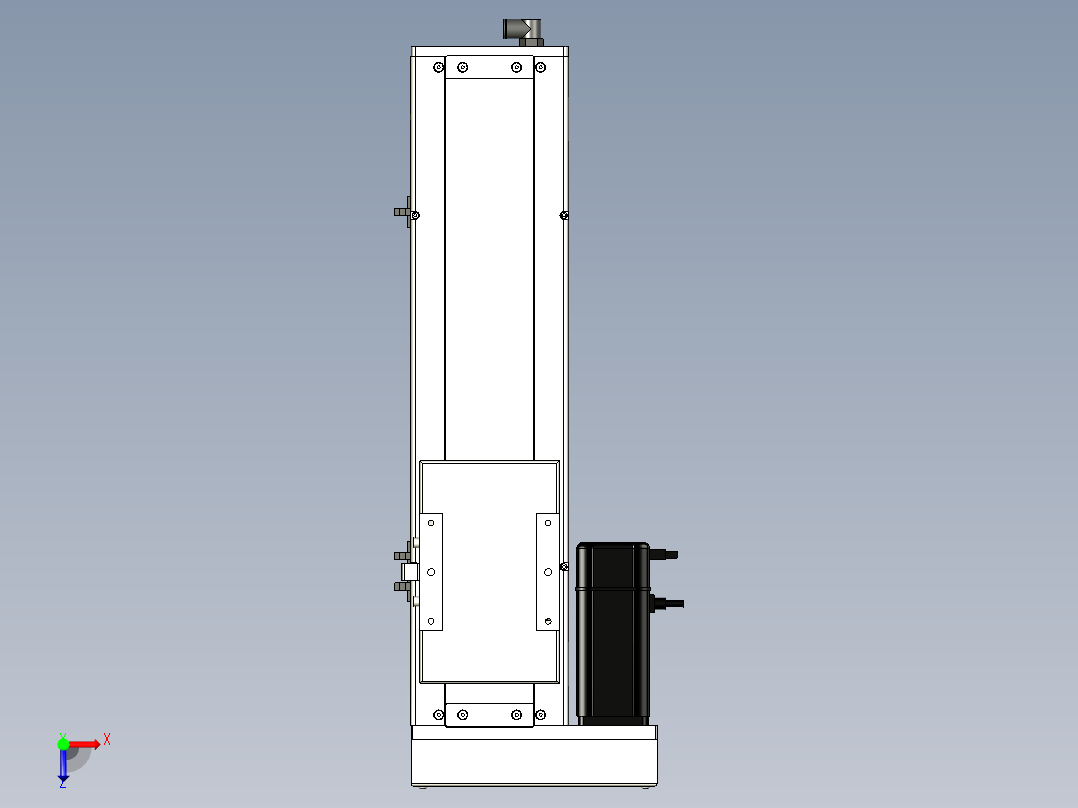 Toyo东佑达直线模组-ECH14-300-BL-400W+煞車俯视图