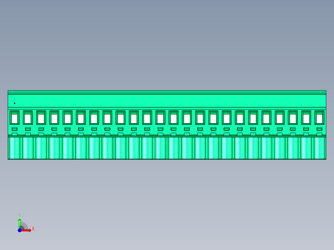 DEGSON 2EDG 系列 5.0mm 可插拔接线端子组-2EDGKB-5.0-24P-14-00AH前视图