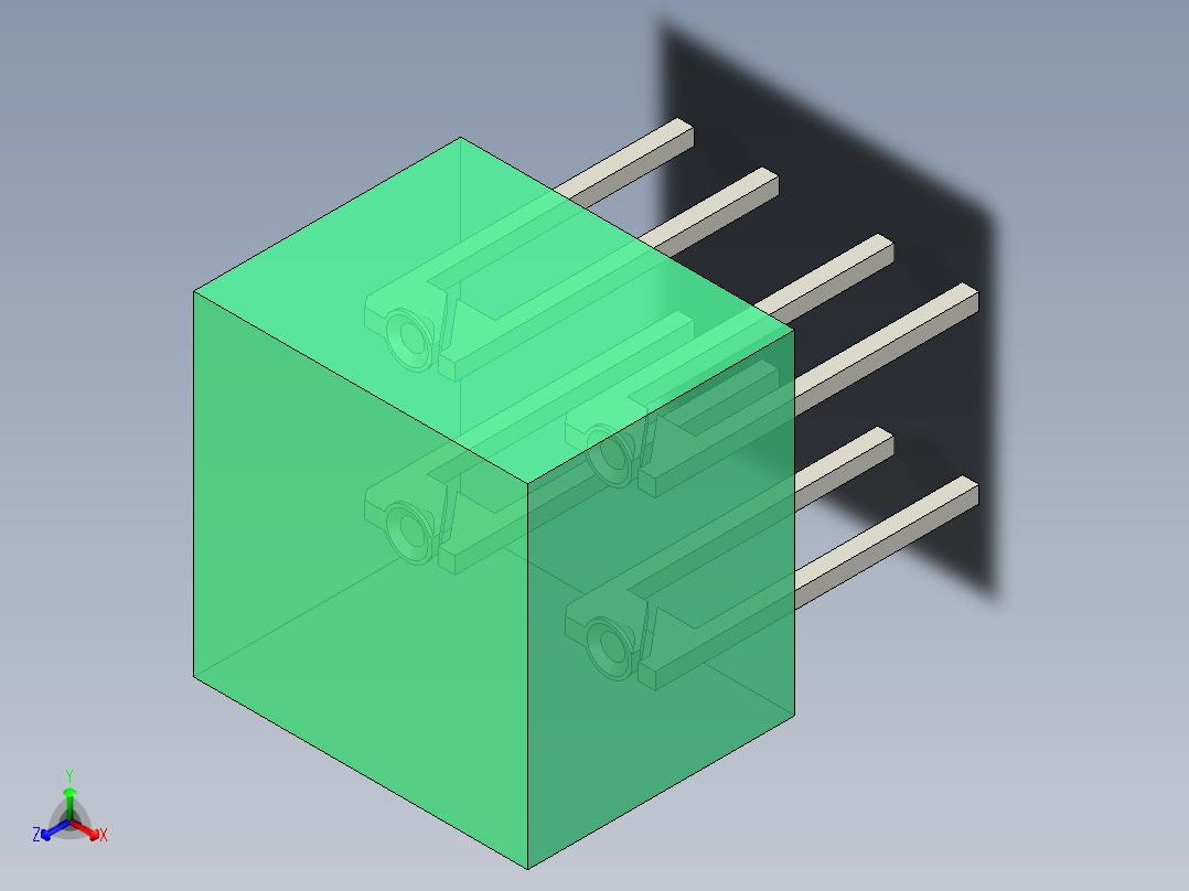 LED_L-875-4_Green_10x10mm正等轴测图