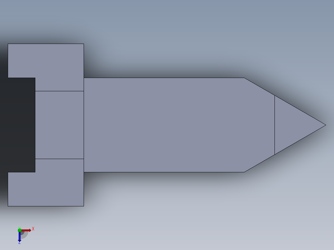 SW建模练习题-practice 72俯视图