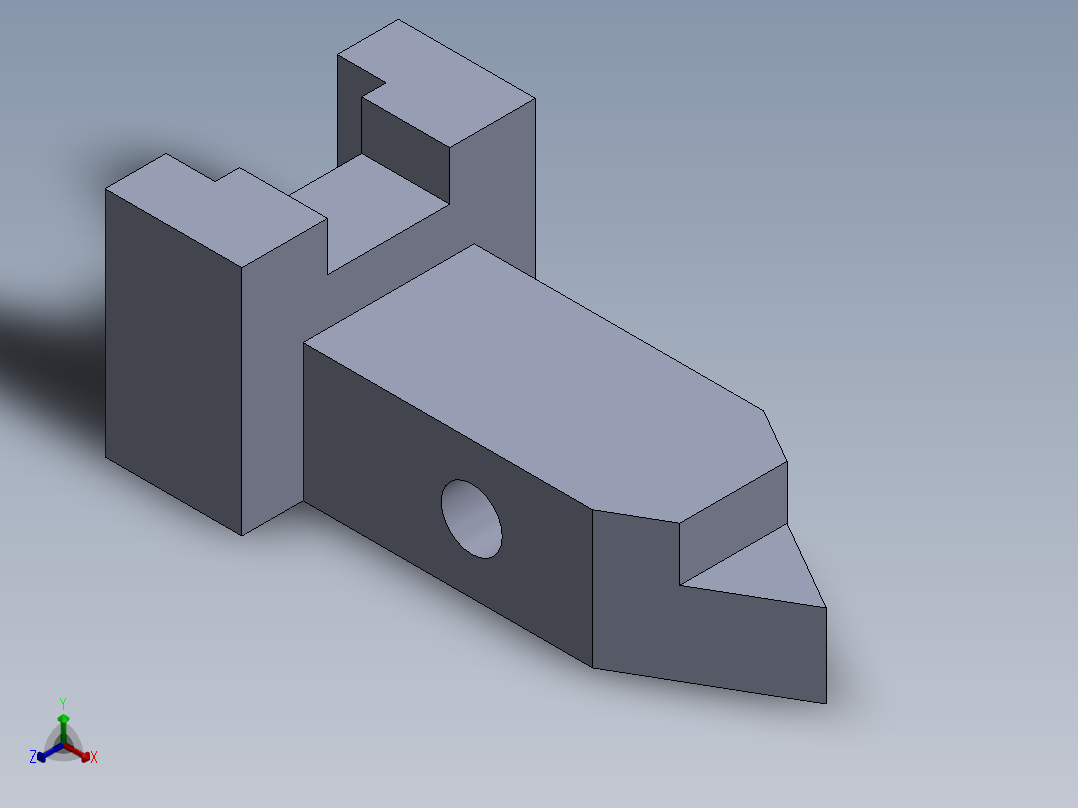 SW建模练习题-practice 72正等轴测图