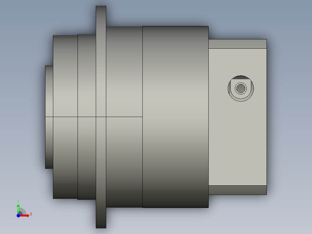 斜齿PHF060-L1 8-30-45-M3.STEP前视图