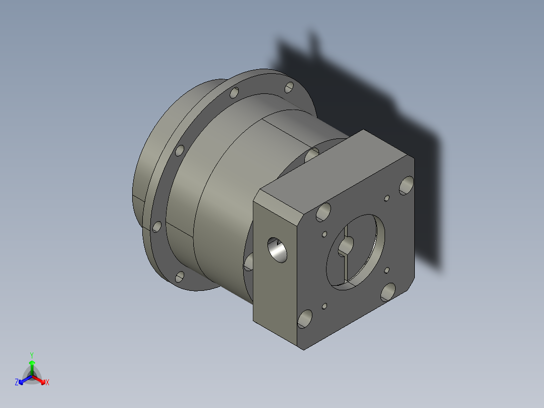 斜齿PHF060-L1 8-30-45-M3.STEP正等轴测图