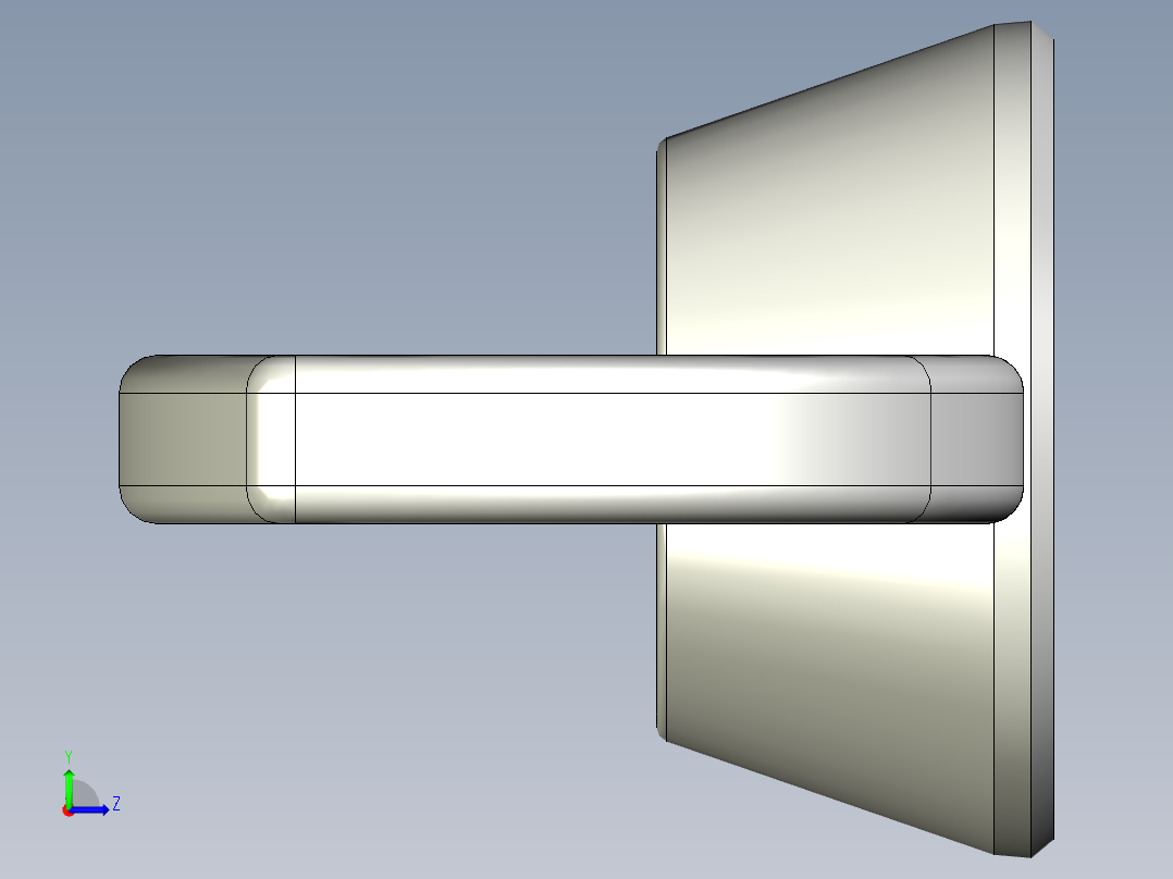 WING NUT 5-16in-18 Thread size 9-16in Base Diameter左视图