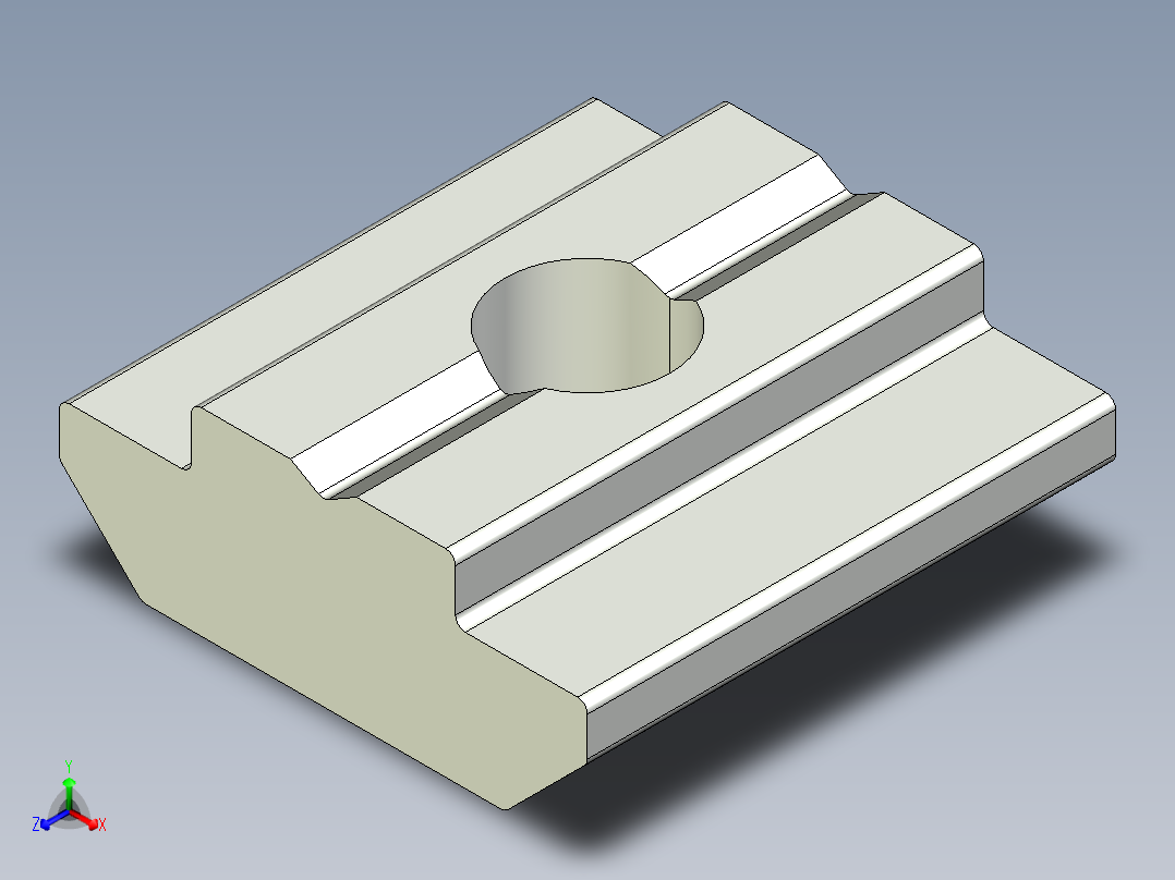 型材-BR 8 SLOT M5 SLIDE BLOCK KJN514929主视图