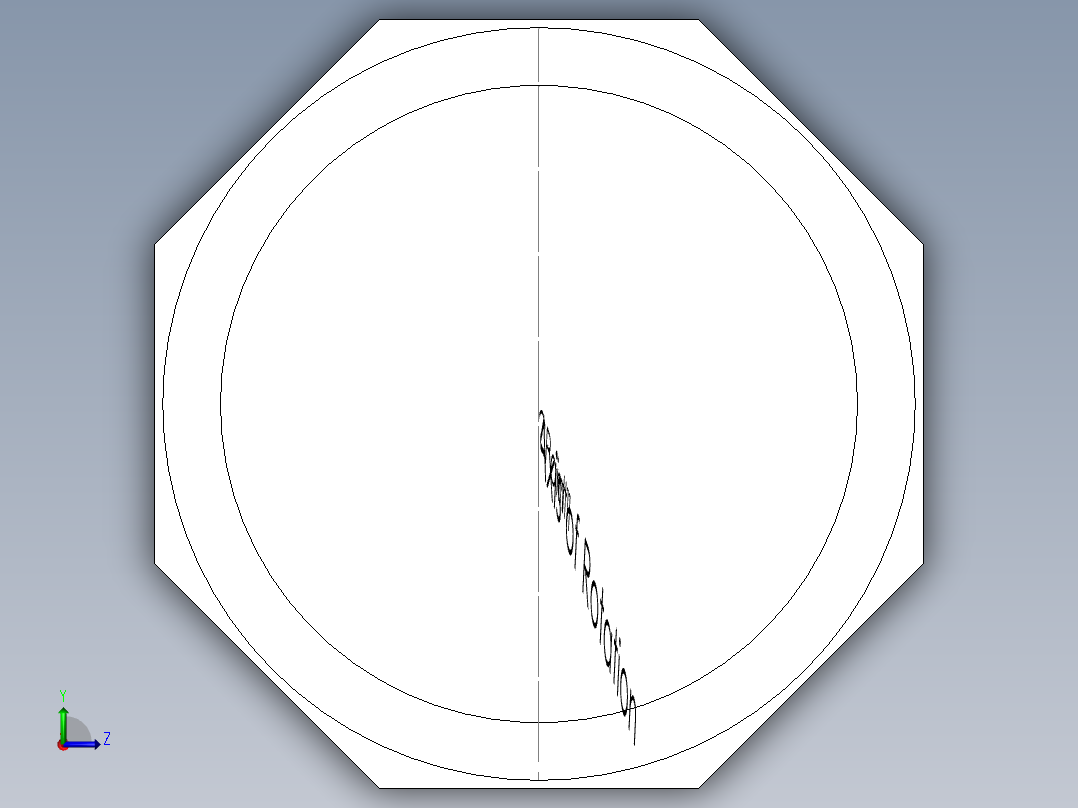 PVC公制管件-90 EndCap前视图