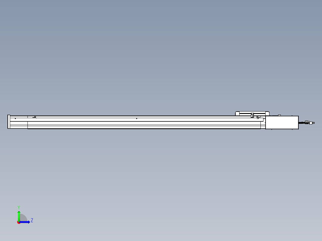 威洛博LB.GB同步带传动--欧规系列LB6A-L65-S1050-BR左视图