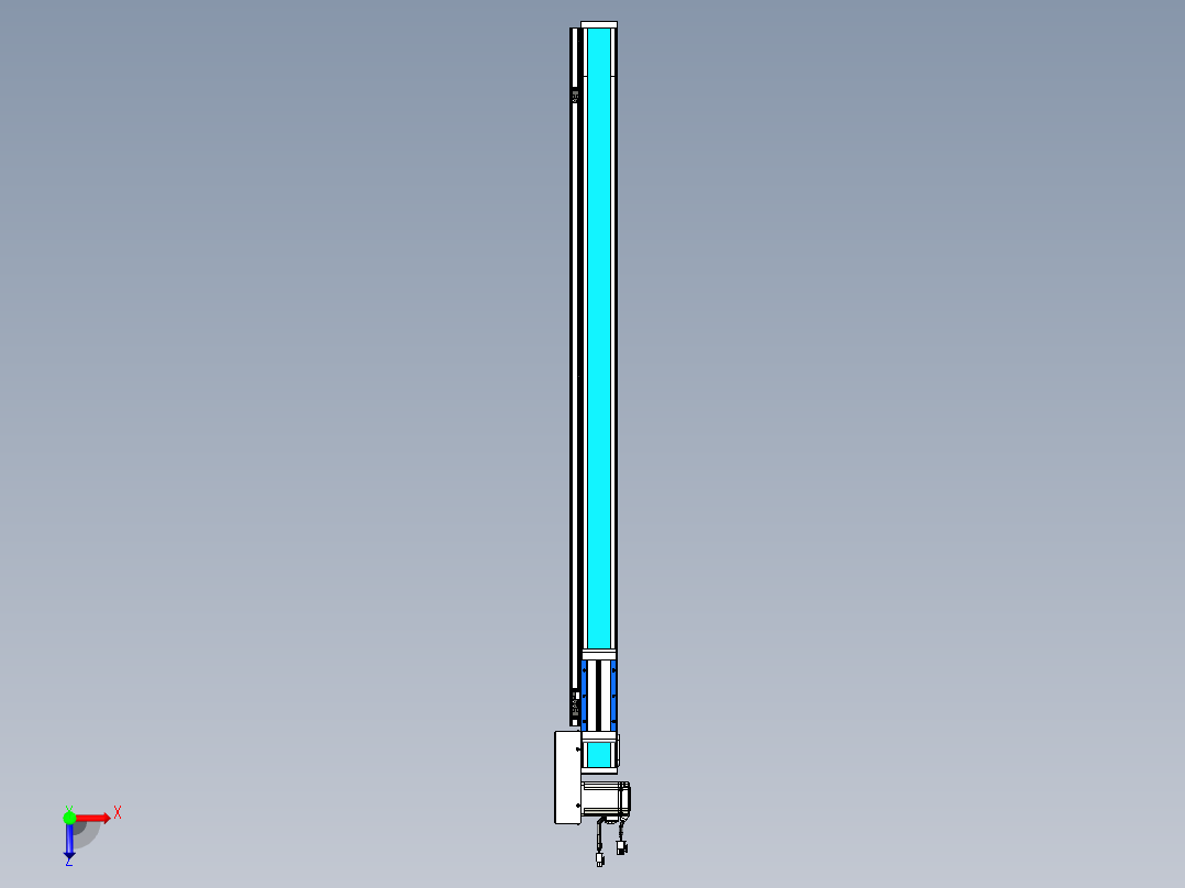 威洛博LB.GB同步带传动--欧规系列LB6A-L65-S1050-BR俯视图