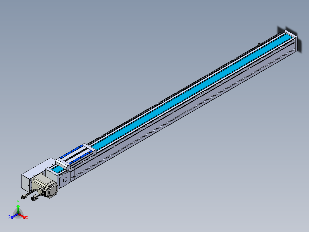 威洛博LB.GB同步带传动--欧规系列LB6A-L65-S1050-BR正等轴测图