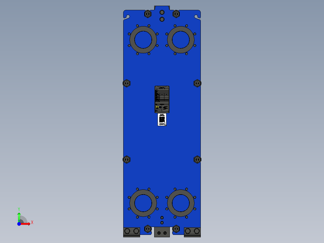 阿法拉伐热交换器：T15 MFM前视图