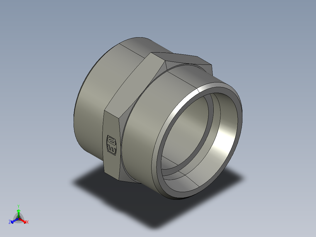 卡套式工业通用硬管接头EO Union G35LCFX主视图