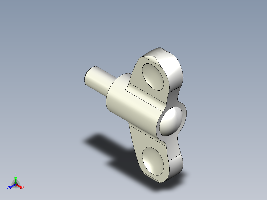 人體工學型把手(公牙SUS製)EWN.SST-p-3D多系列多零件图纸模型主视图