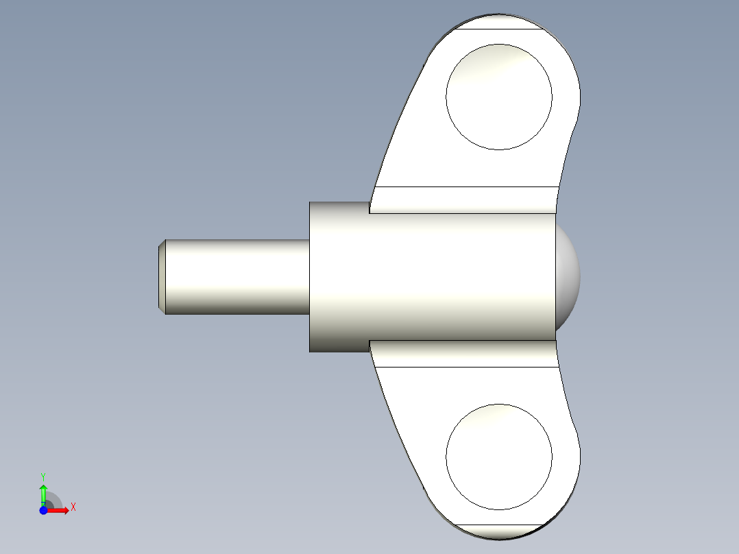 人體工學型把手(公牙SUS製)EWN.SST-p-3D多系列多零件图纸模型前视图