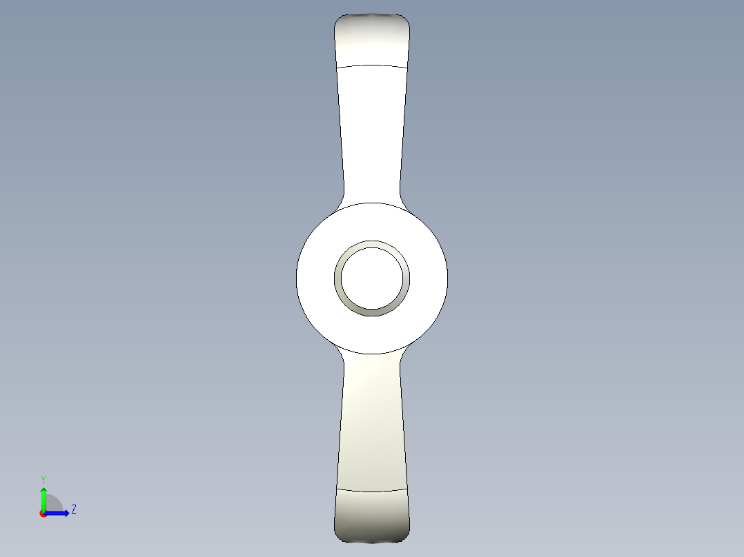 人體工學型把手(公牙SUS製)EWN.SST-p-3D多系列多零件图纸模型左视图