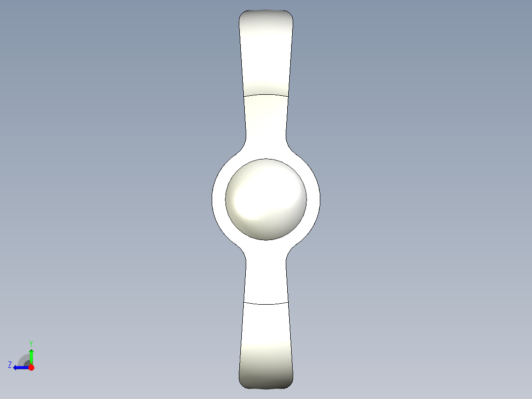 人體工學型把手(公牙SUS製)EWN.SST-p-3D多系列多零件图纸模型右视图