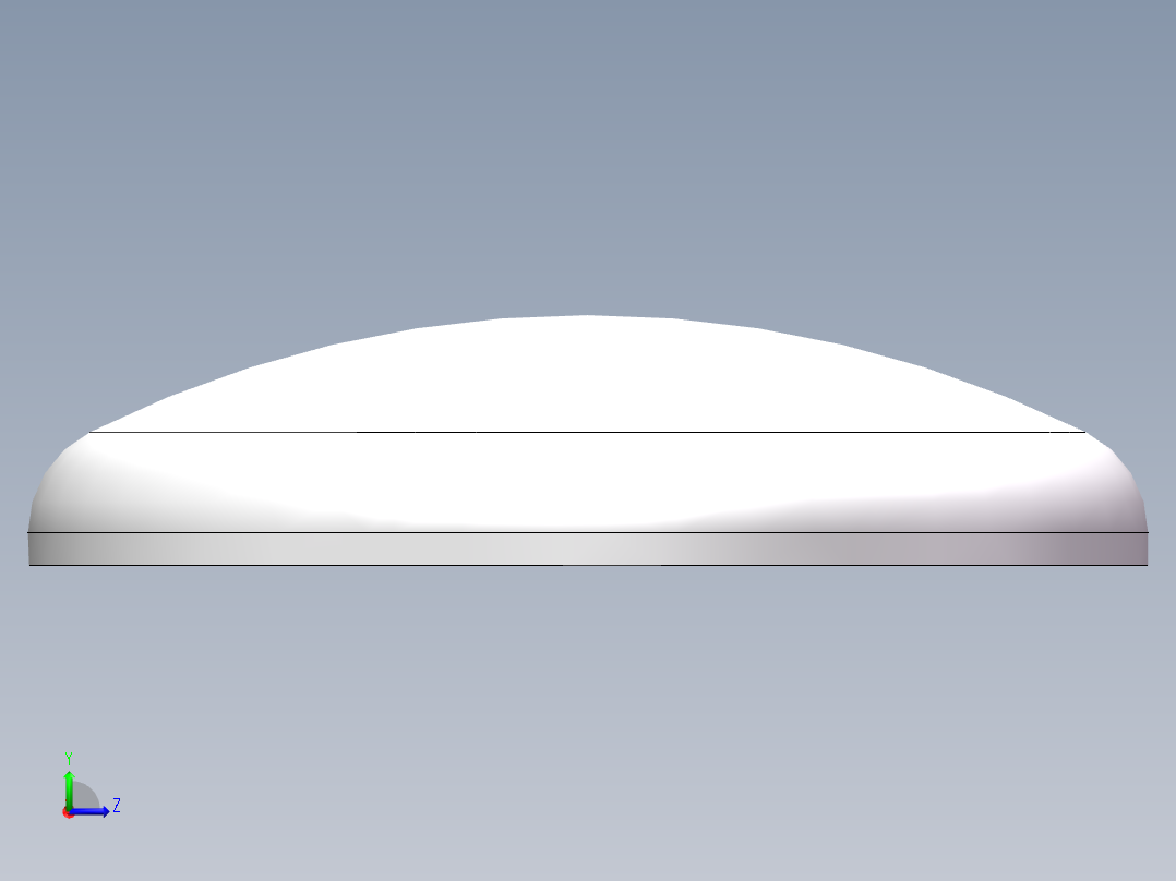 THB碟形封头DN850左视图